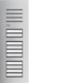 Drukknoppaneel deurcommunicatie Elcom Hager Deurstation audio, 10 drukknoppen, 2-draads, elcom.one RVS REQ010X